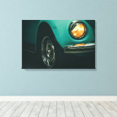 Vintage, Retro-Autobild auf Leinwand (Insitu (Holzboden))