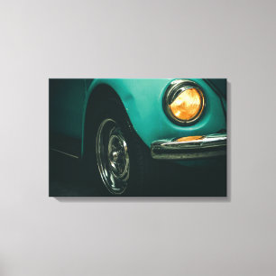 Vintage, Retro-Autobild auf Leinwand