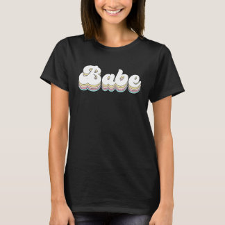 Vintage Retro Babe Brautjunggesellinnen-Party Stre T-Shirt