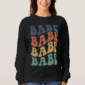 Vintage Retro Babe Brautjunggesellinnenparty Strei Sweatshirt