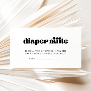 Vintage Retro Baby Duschschlauch-Wickelkarte Begleitkarte