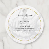 Vintage Retro-Bäckerei aus handgefertigtem Sourdou Geschenkanhänger (Rückseite)