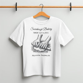 Vintage Retro-Bäckerei aus handgefertigtem Sourdou T-Shirt