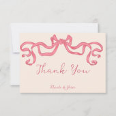 Vintage Retro-Band-Hochzeit Dankeskarte (Vorderseite)