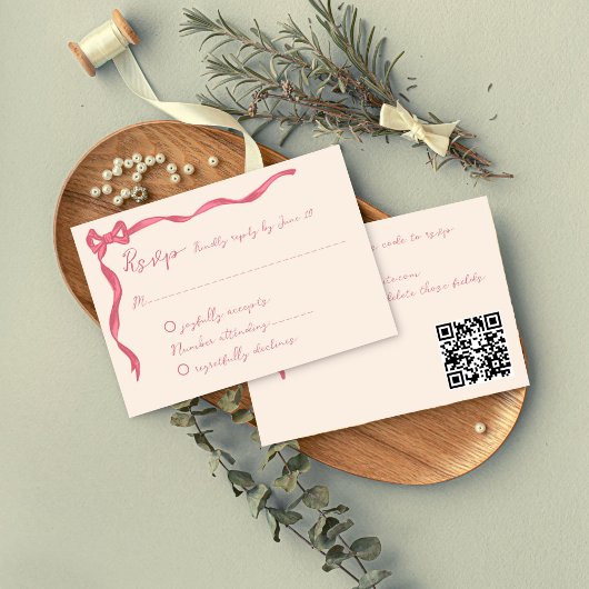 Vintage Retro-Band-Hochzeit RSVP Karte