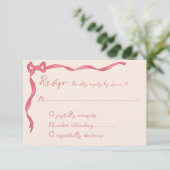 Vintage Retro-Band-Hochzeit RSVP Karte (Stehend Vorderseite)