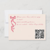 Vintage Retro-Band-Hochzeit RSVP Karte (Rückseite)