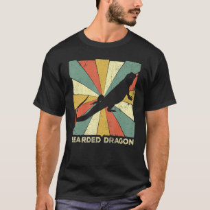 Vintage Retro Bartagame Echse Reptil Anima T-Shirt