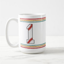 Vintage Retro Baseball Nummer 1 Design