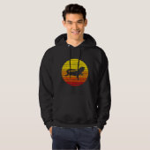 Vintage Retro Bearded Dragon Sunset Hoodie (Vorne ganz)