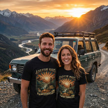 Vintage Retro Berg | Camping Wandern Outdoor