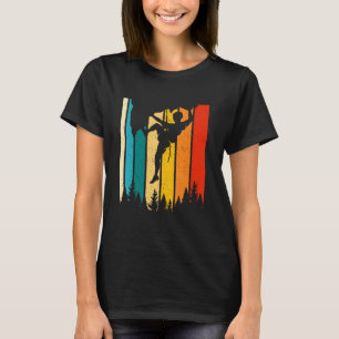 Vintage Retro Bergsteiger Kletterer Für Männer W T-Shirt