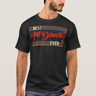 Vintage Retro Best Art Director Ever World Greve T-Shirt