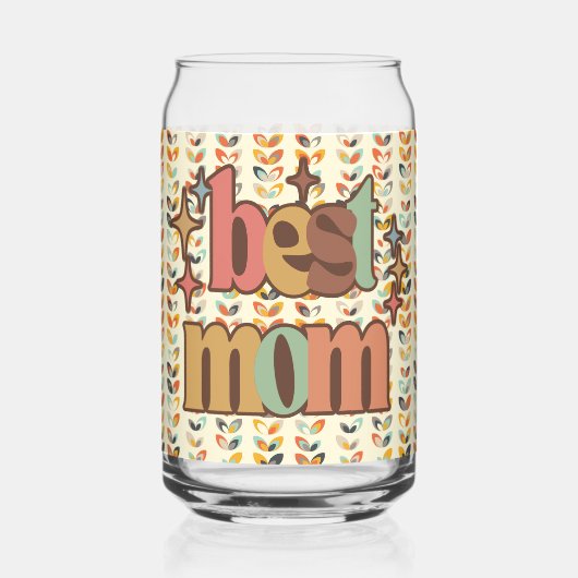 Vintage Retro Best Mama Dosenglas (Vorderseite)