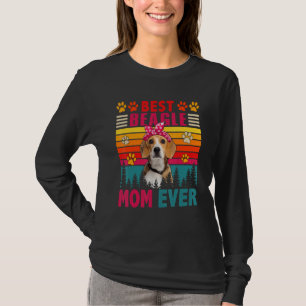 Vintage Retro Beste Beagle-Mutter Aller Zeiten Süß T-Shirt