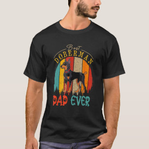 Vintage Retro Bester Dobermann-Vater Aller Zeiten  T-Shirt
