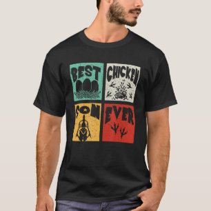 Vintage Retro Bester Hähnchen Sohn überhaupt Farm T-Shirt