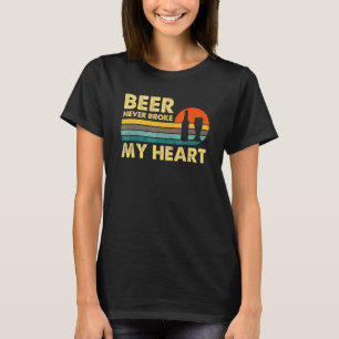 Vintage Retro Bier hat mein Herz nie gebrochen Tr T-Shirt