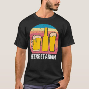 Vintage Retro Bier Vegetarisches Bier Craft Bier T-Shirt