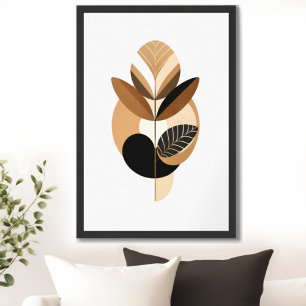 Vintage Retro Blumen Mid Century Modern Poster
