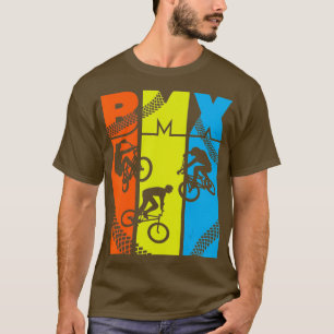 Vintage Retro BMX Lustiger BMX-Fahrer Fahrrad T-Shirt