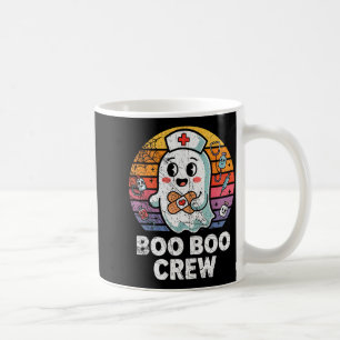 Vintage Retro Boo Boo Crew Krankenschwester Hallow Kaffeetasse