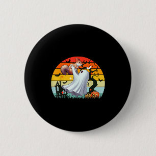 Vintage Retro Boo Geist Hängender Eichhörnchen Hal Button