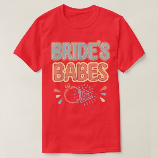 Vintage Retro Bride Junggeselinnen-Abschied Mat T-Shirt (Design vorne)