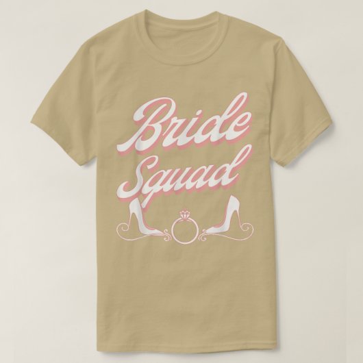Vintage Retro Bride Squad Junggeselinnen-Abschied  T-Shirt (Design vorne)