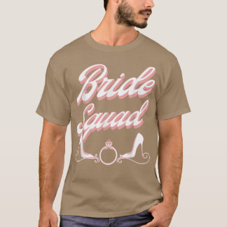 Vintage Retro Bride Squad Junggeselinnen-Abschied  T-Shirt