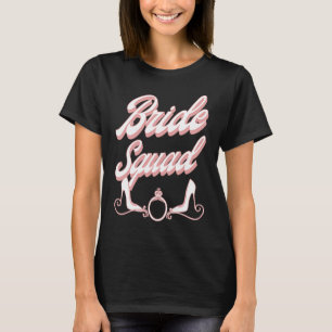 Vintage Retro Bride Squad Junggeselinnen-Abschied  T-Shirt