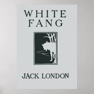 Vintage-Retro-Buchcover White Fang Jack London Poster
