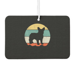 Vintage Retro Bulldog Geschenk für Hundepapa Hunde Autolufterfrischer