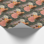 Vintage Retro-Button-up-Illustration Thunder_Cove Geschenkpapier (Ecke)