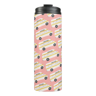 Vintage Retro Camper Vanlife Wohnmobil pink Thermosbecher