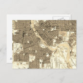 Vintage Retro Cedar Rapids Iowa Postkarte (Vorne/Hinten)