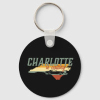 Vintage Retro Charlotte North Carolina US-Stadtkar