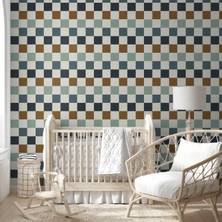 Vintage Retro-Checkerboard Tapete
