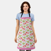 Vintage Retro-Cherry-Schürze Schürze (Getragen)