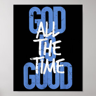 Vintage Retro Christlich Gott Ist Immer Gut J Poster