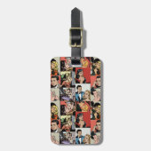 Vintage Retro-Comic-Liebe Gepäckanhänger (Vorderseite vertikal)