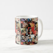 Vintage Retro-Comic-Liebe Kaffeetasse (VorderseiteRechts)