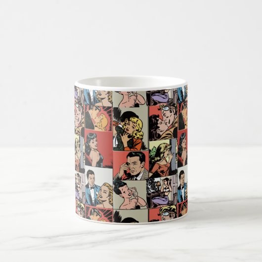 Vintage Retro-Comic-Liebe Kaffeetasse (Mittel)
