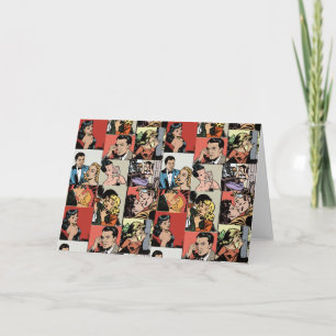 Vintage Retro-Comic-Liebe Karte