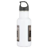 Vintage Retro Computer-Tastatur? Edelstahlflasche (Rückseite)