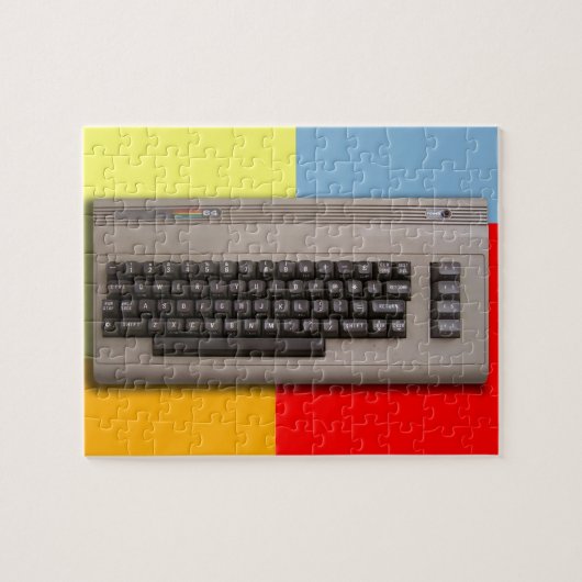 Vintage Retro Computer-Tastatur? Puzzle (Horizontal)