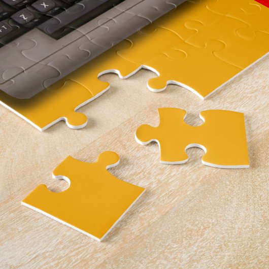 Vintage Retro Computer-Tastatur? Puzzle (Seite)