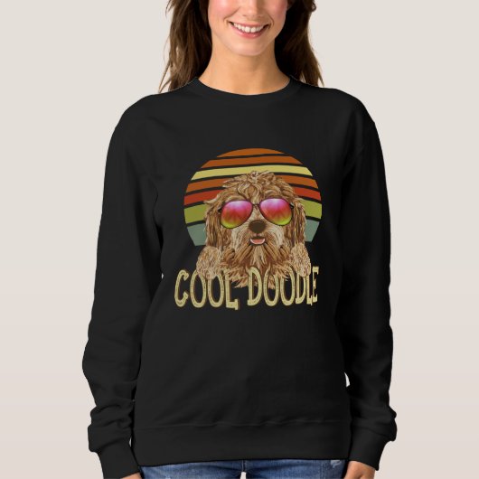 Vintage Retro Cool Goldendoodle Sweatshirt (Vorderseite)