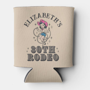 Vintage Retro-Cowgirl 30. Geburtstagsfeier Dosenkühler