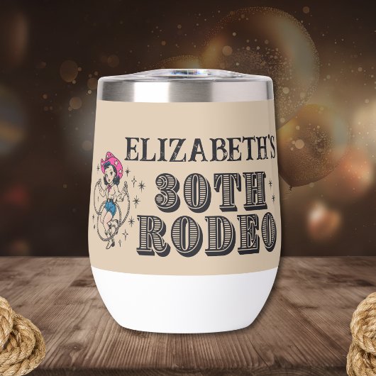 Vintage Retro Cowgirl 30th Birthday Party